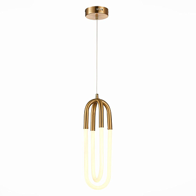 SL1579.303.02 Подвес ST-Luce Латунь/Латунь, Белый LED 2*14W 3000K МОФИСТО 400_400_2952216